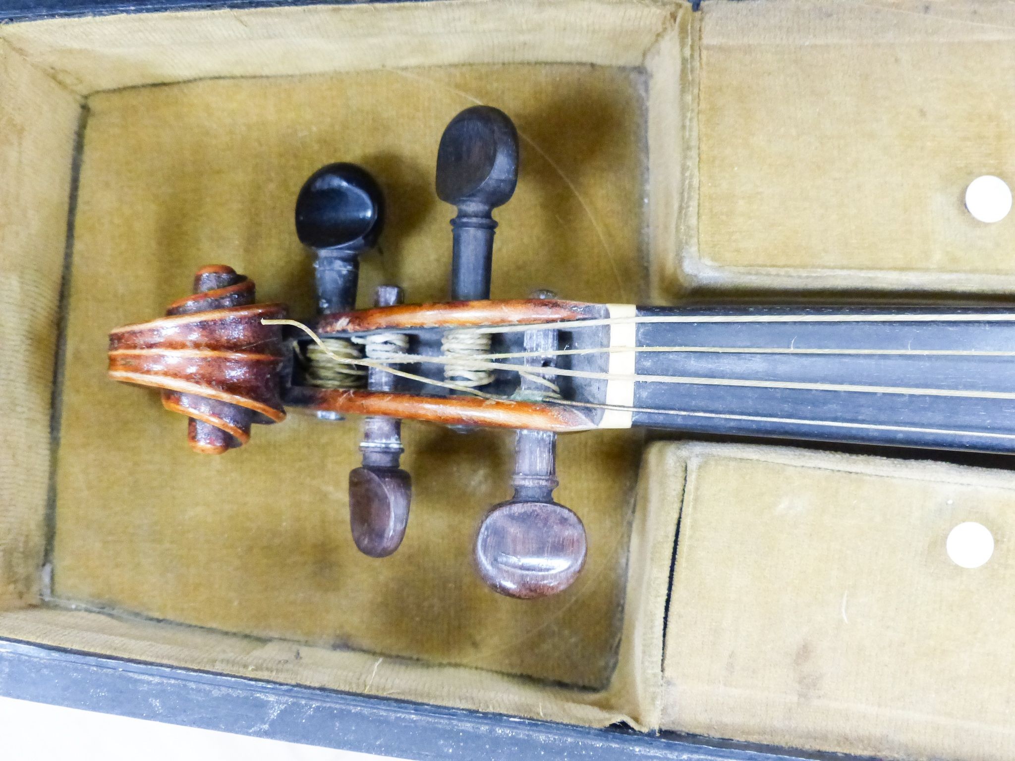 A 19th century German violin in wooden case